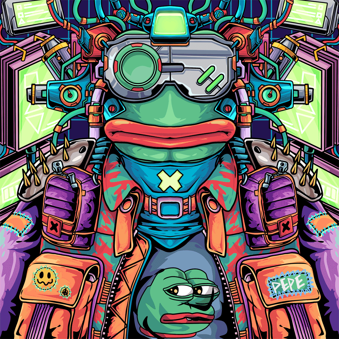 modification Pepe cyberpunk - teia