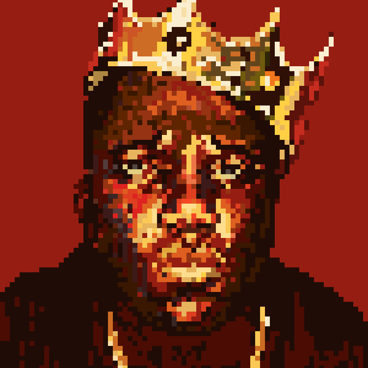 The Notorious B.I.G. 油絵 The Notorious B.I.G 2