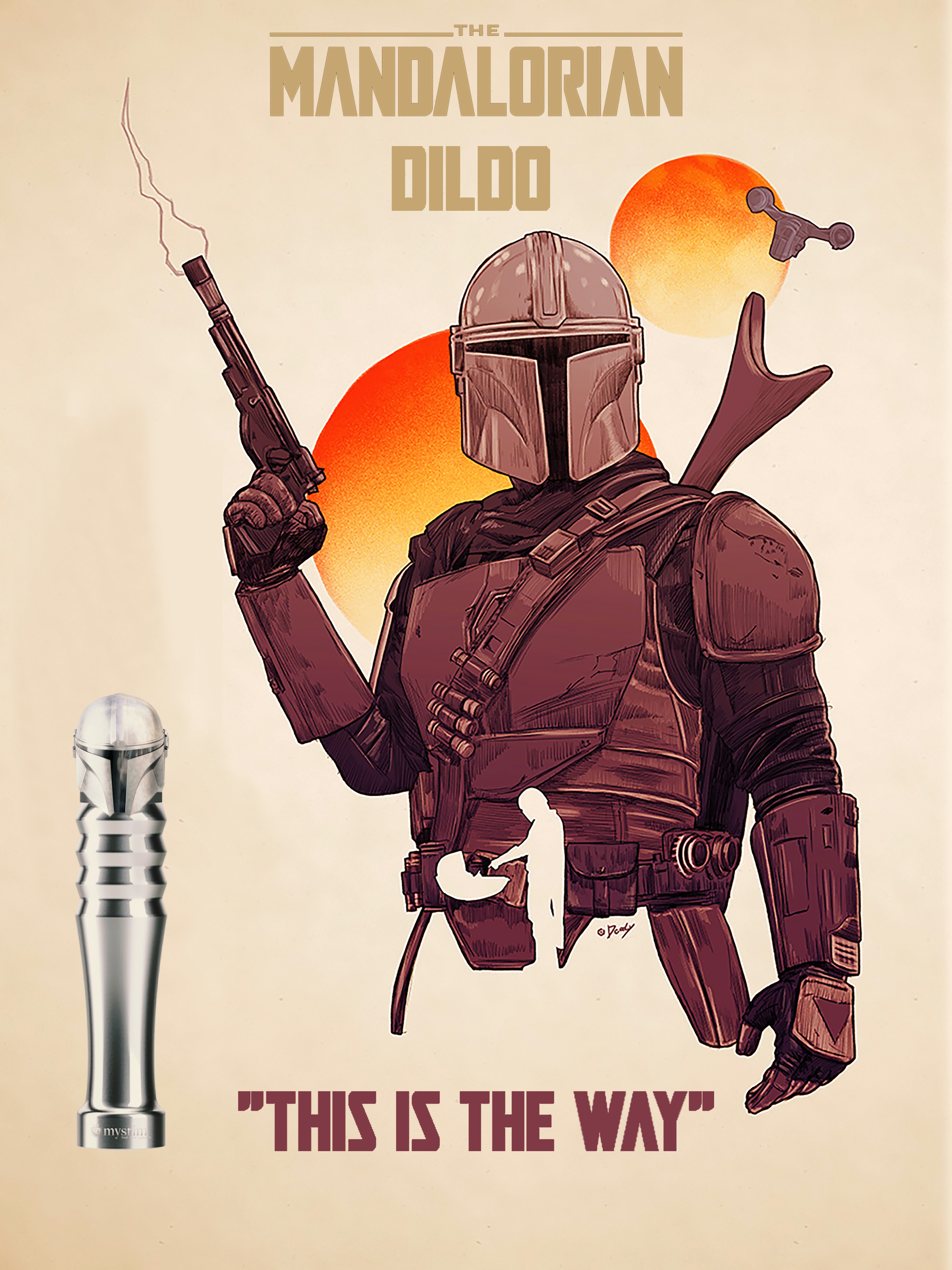 Mandalorian Dlildo Edition - teia