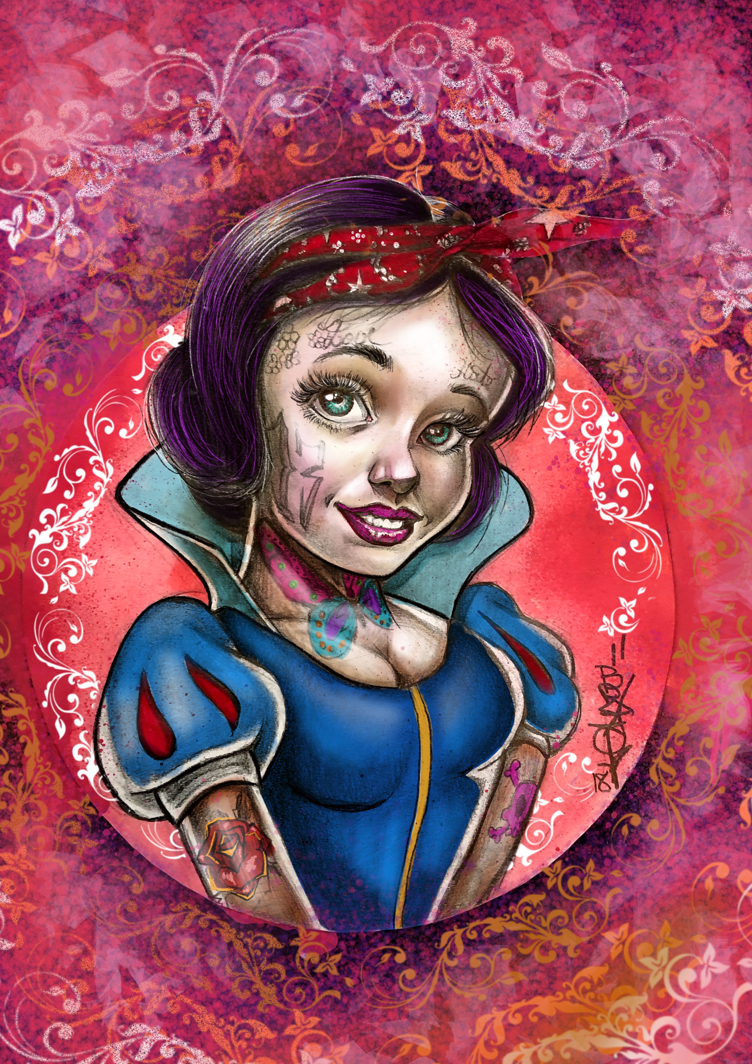 Inked Snow White - teia