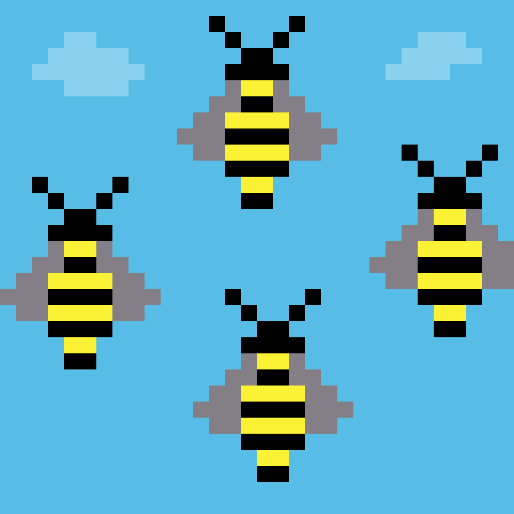 The busy bee has no time for sorrow - teia